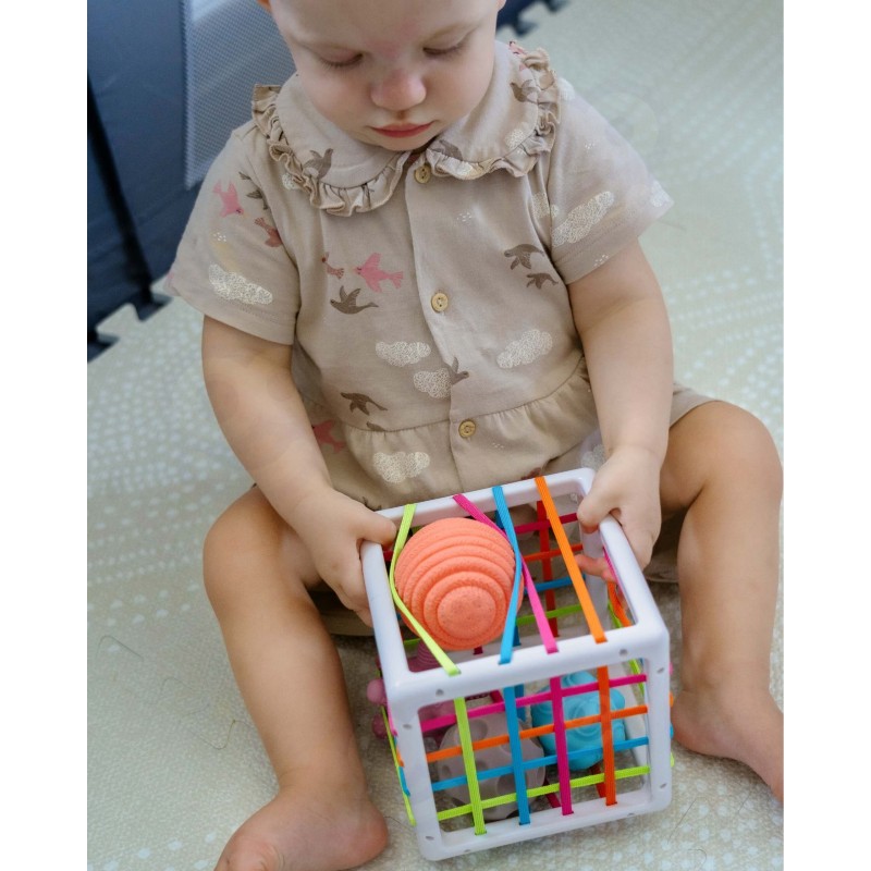 WOOPIE BABY Elastyczna Kostka Sensoryczna Sorter dla Dzieci Zwariowane Kształty 5 el.