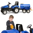Falk Detská vlečka cisterna New Holland – Modrá s funkčným kohútikom na vodu
