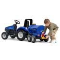 Falk Detská vlečka cisterna New Holland – Modrá s funkčným kohútikom na vodu