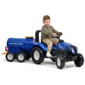 Falk Detská vlečka cisterna New Holland – Modrá s funkčným kohútikom na vodu