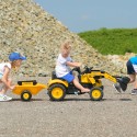 Falk Detský šliapací traktor Komatsu s lyžicou a vlečkou