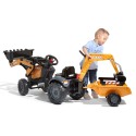 Falk Detský šliapací traktor Case – S bagrom a vlečkou pre najmenších
