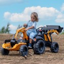 Falk Detský šliapací traktor Case CE s bagrom a vlečkou
