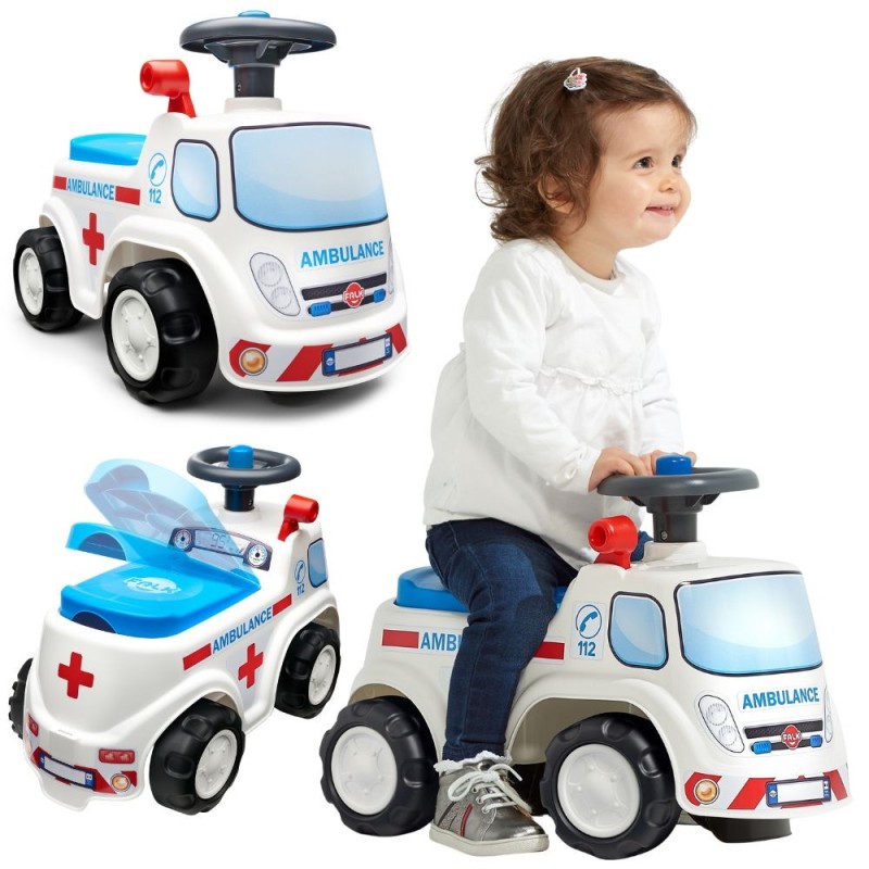 FALK Jeździk Samochód Ambulans z Klaksonem od 1 roku