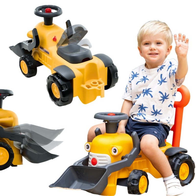 Falk Detské odrážadlo Traktor Komatsu s lyžicou