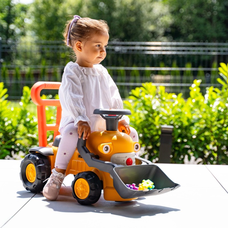 Falk Detské odrážadlo Traktor Komatsu s lyžicou