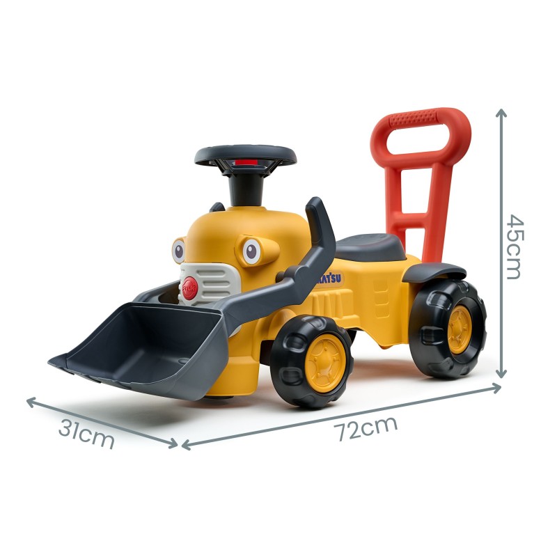 Falk Detské odrážadlo Traktor Komatsu s lyžicou