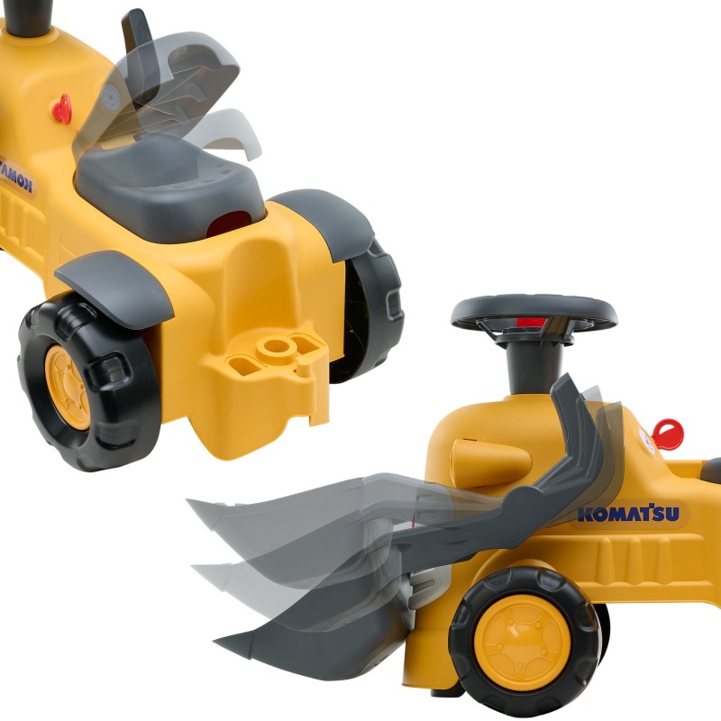 Falk Detské odrážadlo Traktor Komatsu s lyžicou