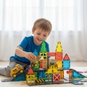 Woopie Zestaw Klocków Magnetycznych z Pojazdami Budowlanymi