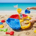 WOOPIE Stolik Wodny Piaskownica 3w1 Statek Piracki 13 el.