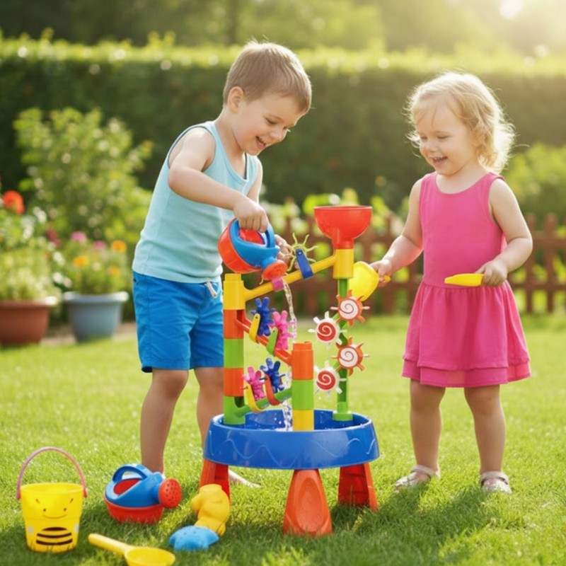 WOOPIE Stolik Wodny 2w1 Wodospad 5 el.