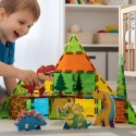 WOOPIE Magnetyczne Klocki Konstrukcyjne 7,5 cm Dino 30 el.