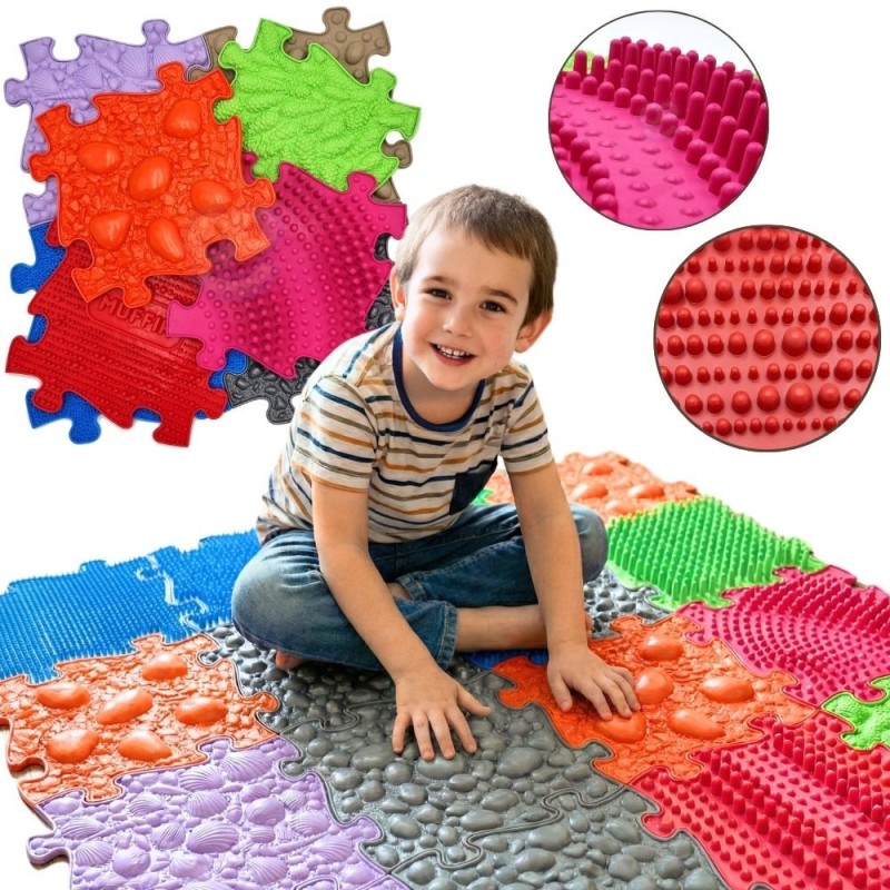 WOOPIE Mata Sensoryczna Ortopedyczna Puzzle 8 el. WERSJA-1A