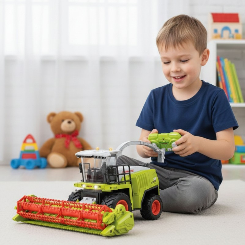 WOOPIE Zdalnie Sterowany Kombajn Zestaw Jasno Zielony