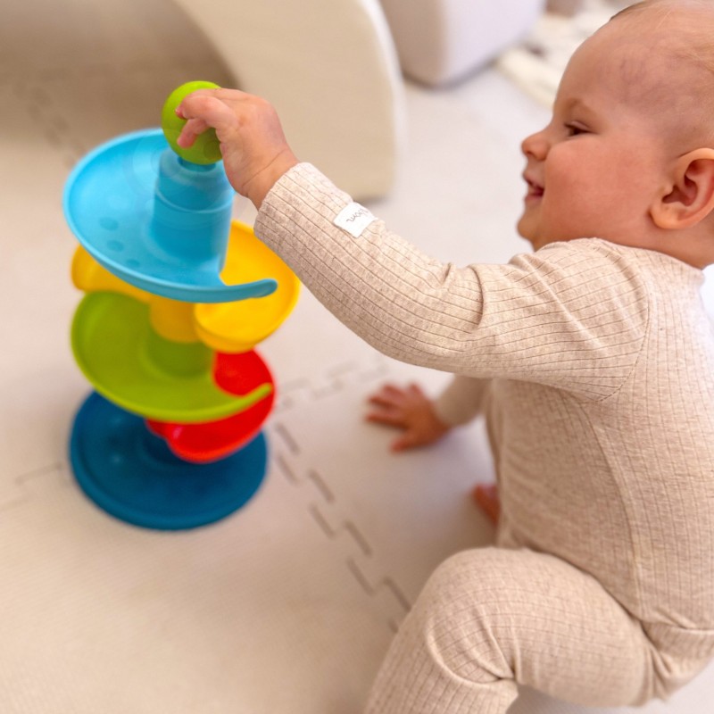 WOOPIE BABY Kulodrom Tor Kulkowy Zestaw Spirala + 3 Kulki