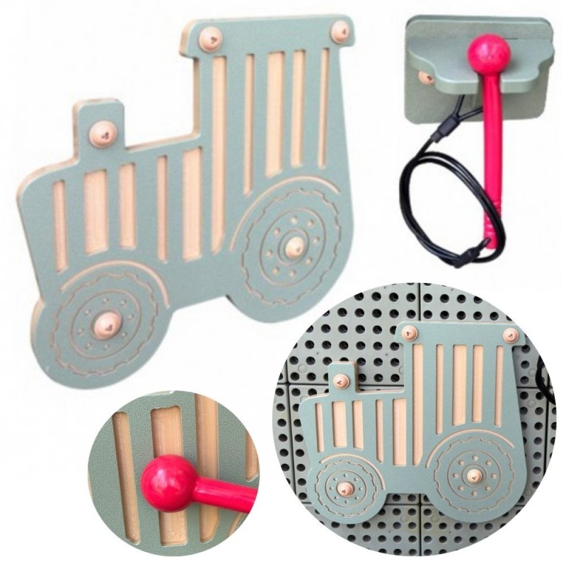Masterkidz Drevený hudobný nástroj Guiro Traktor na STEM tabuľu