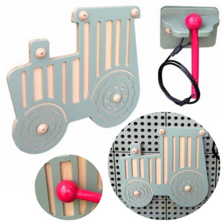Masterkidz Drevený hudobný nástroj Guiro Traktor na STEM tabuľu