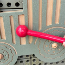 Masterkidz Drevený hudobný nástroj Guiro Traktor na STEM tabuľu