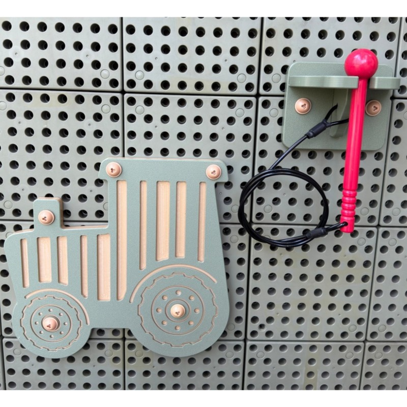 Masterkidz Drevený hudobný nástroj Guiro Traktor na STEM tabuľu