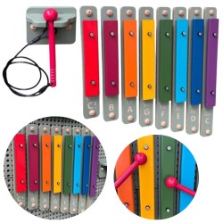 Masterkidz Nástenný xylofón na tabuľu STEM – Farebný svet tónov a rytmu