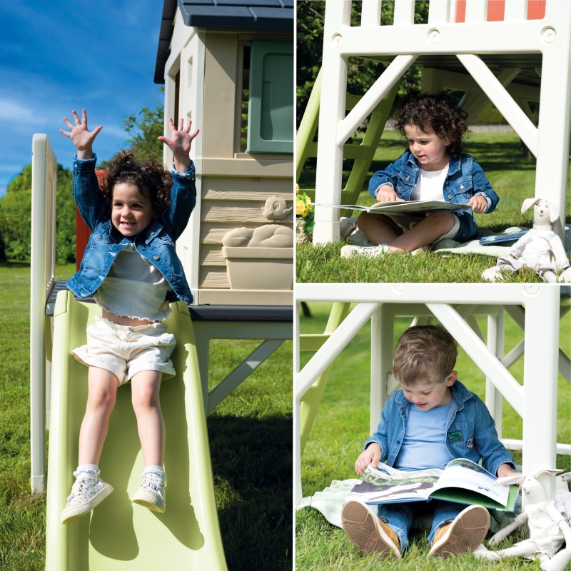 Smoby Domek Na Palach Ze Zjeżdżalnią