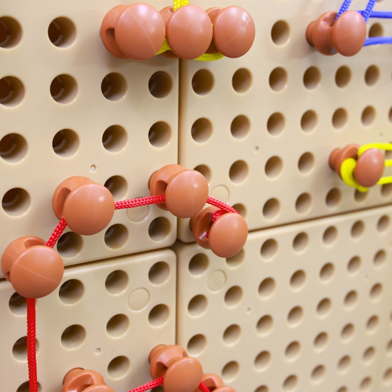 MASTERKIDZ Zestaw Kołeczki i Sznurki - Do Tablicy Naukowo-Kreatywnej STEM