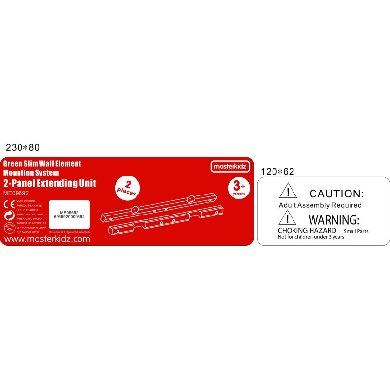 MASTERKIDZ Ramka Flex Krawędź Dolna I Górna 2 Tablice