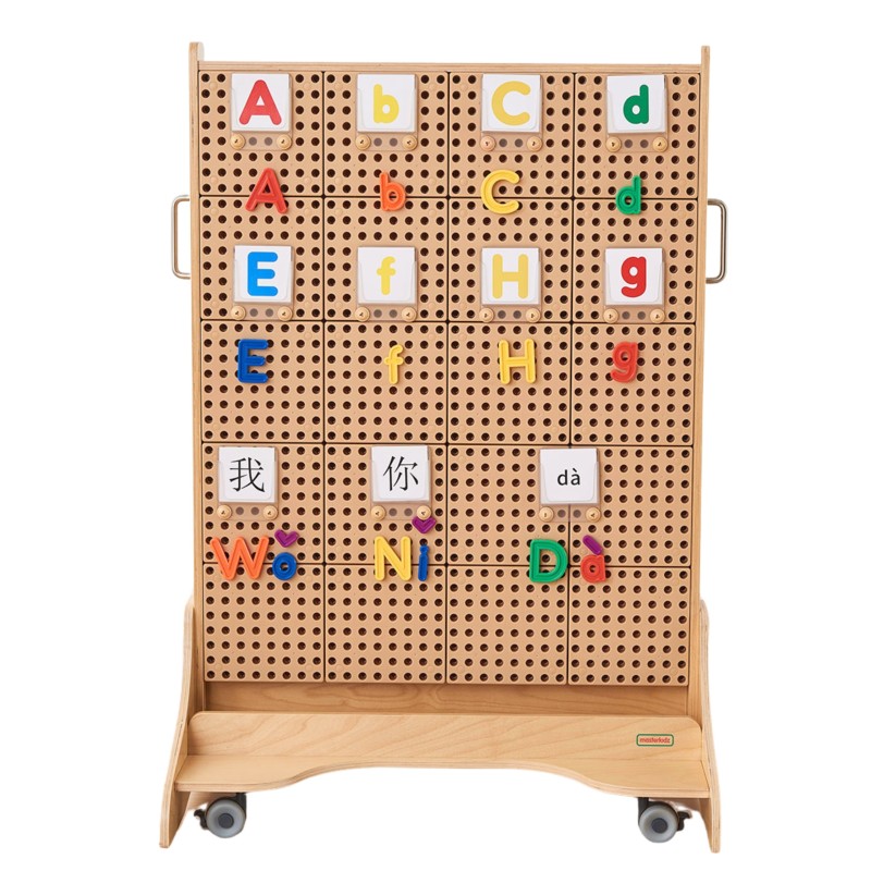 MASTERKIDZ Alfabet Zestaw Liter (Dużych i Małych) do Paneli Ściennych STEM 122 el.