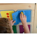 MASTERKIDZ Tablica Ścienna Otwieranie I Zamykanie Zamków Suwaki Guziki Montessori