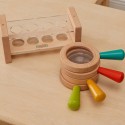 MASTERKIDZ Zestaw Drewnianych Lup z Pojemnikiem