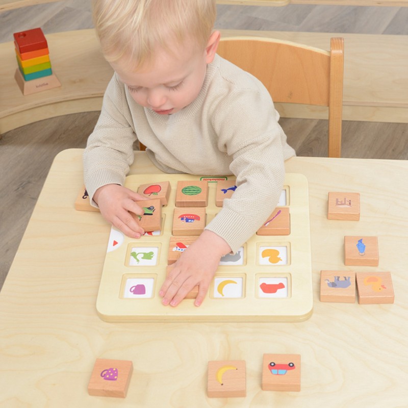 MASTERKIDZ Gra Dopasuj Cienie Łączenie w Pary Rozpoznawanie Przedmiotów Montessori