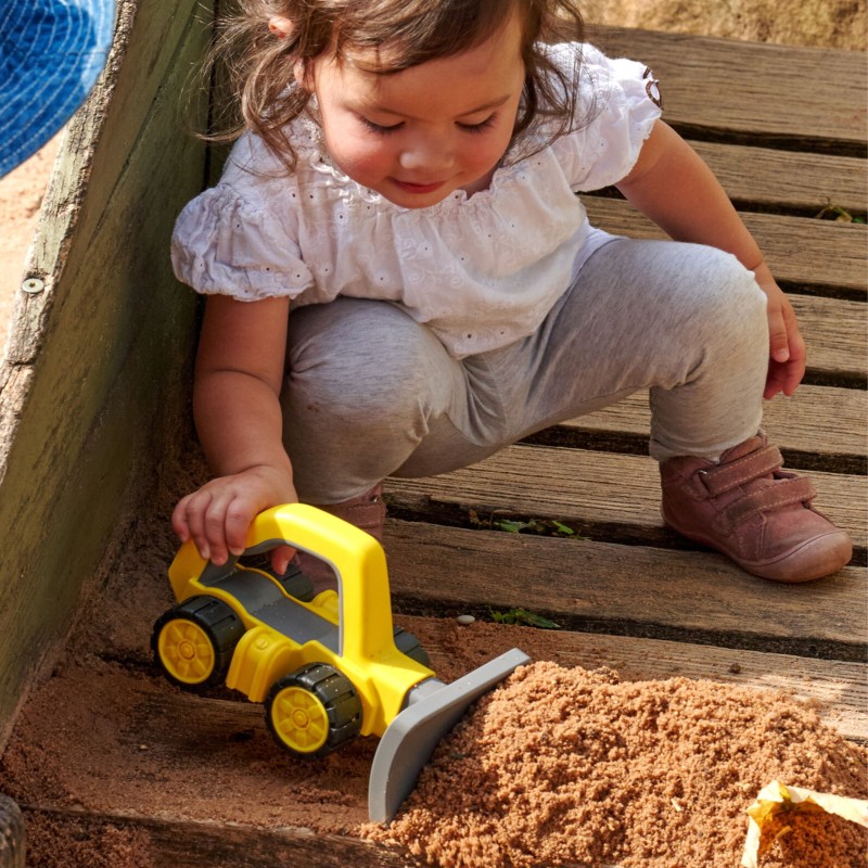 BIG Buldozér Power Worker – S mäkkými kolesami