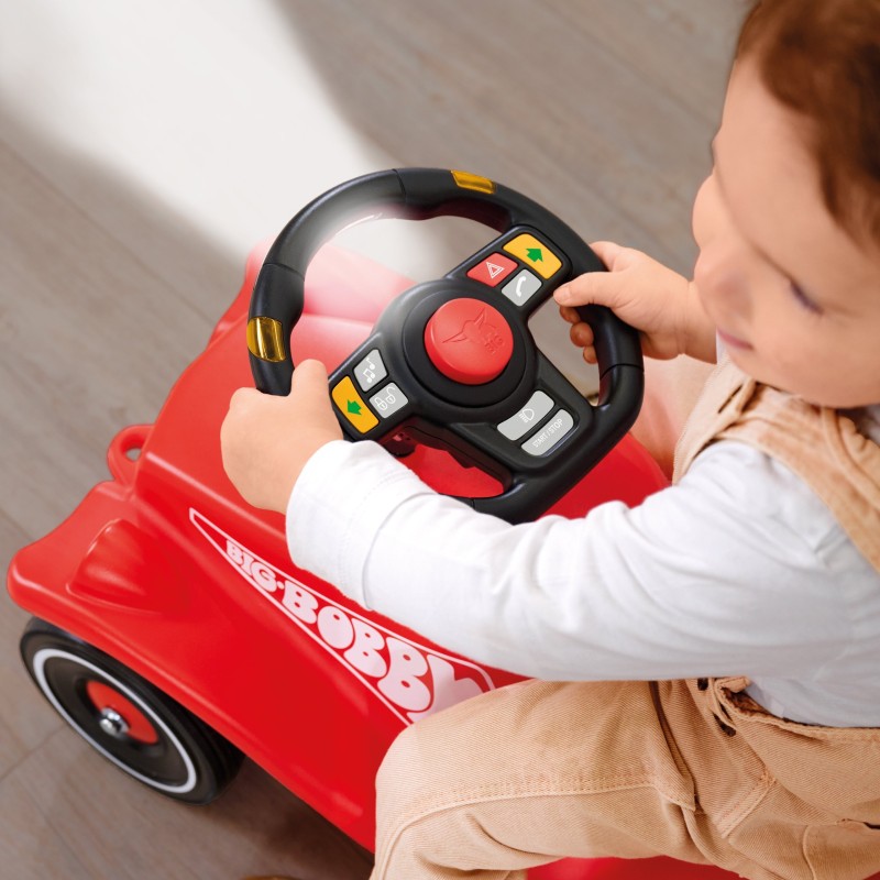 BIG Interaktívny volant s 8 realistickými zvukmi – Premenite Bobby Car na skutočné auto