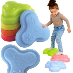 BIG Senzorické kamene Happy – Sada na rovnováhu a motorický rozvoj