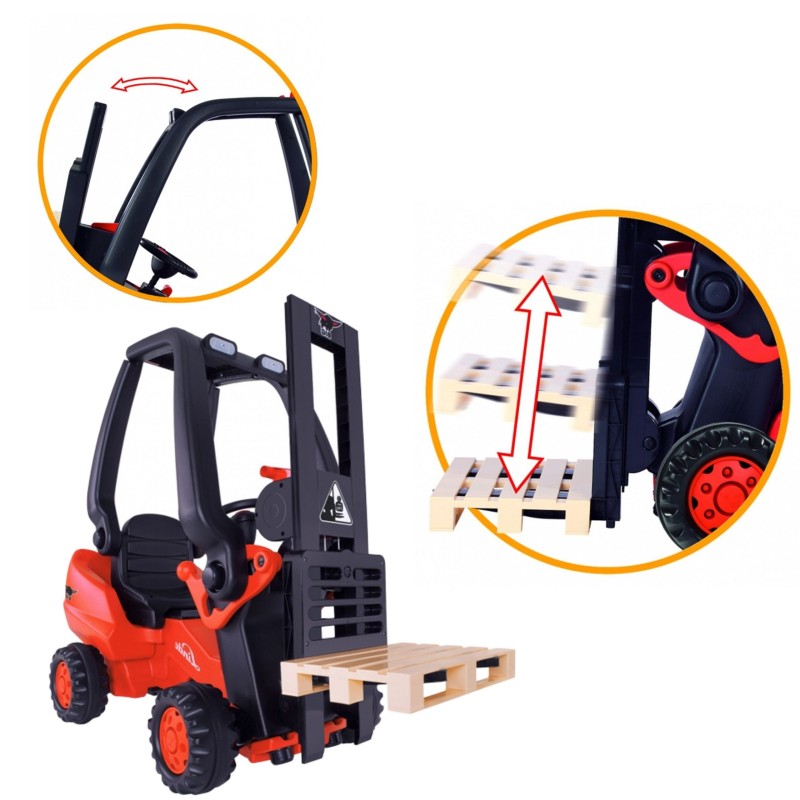 BIG Šliapací vysokozdvižný vozík Linde Forklift – Pre malých skladníkov a logistov