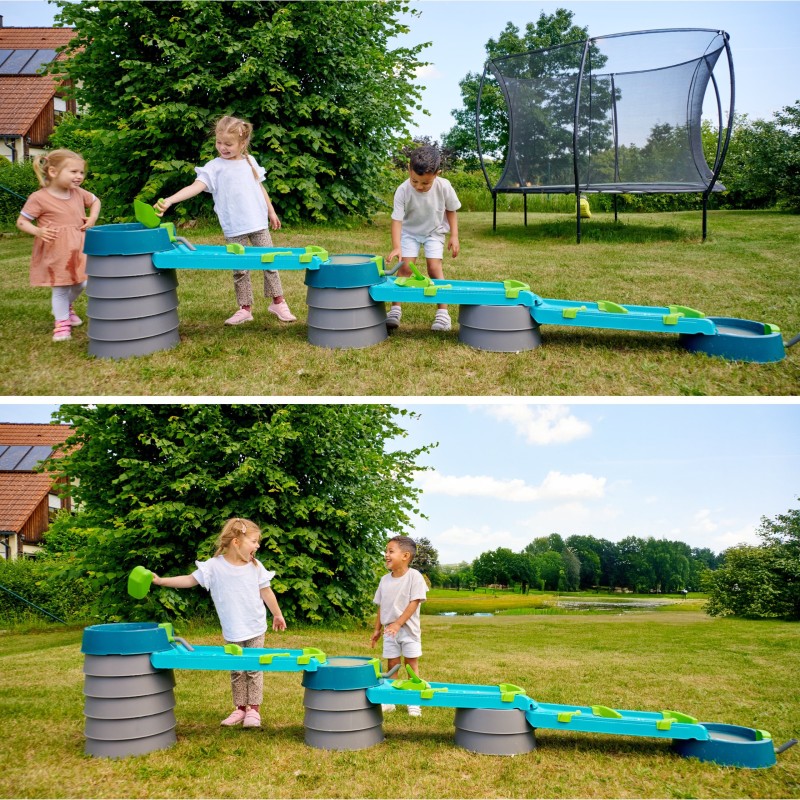 BIG AquaPlay Vodná dráha AdventureLand – 35-dielna súprava s horskou vežou a vodopádom