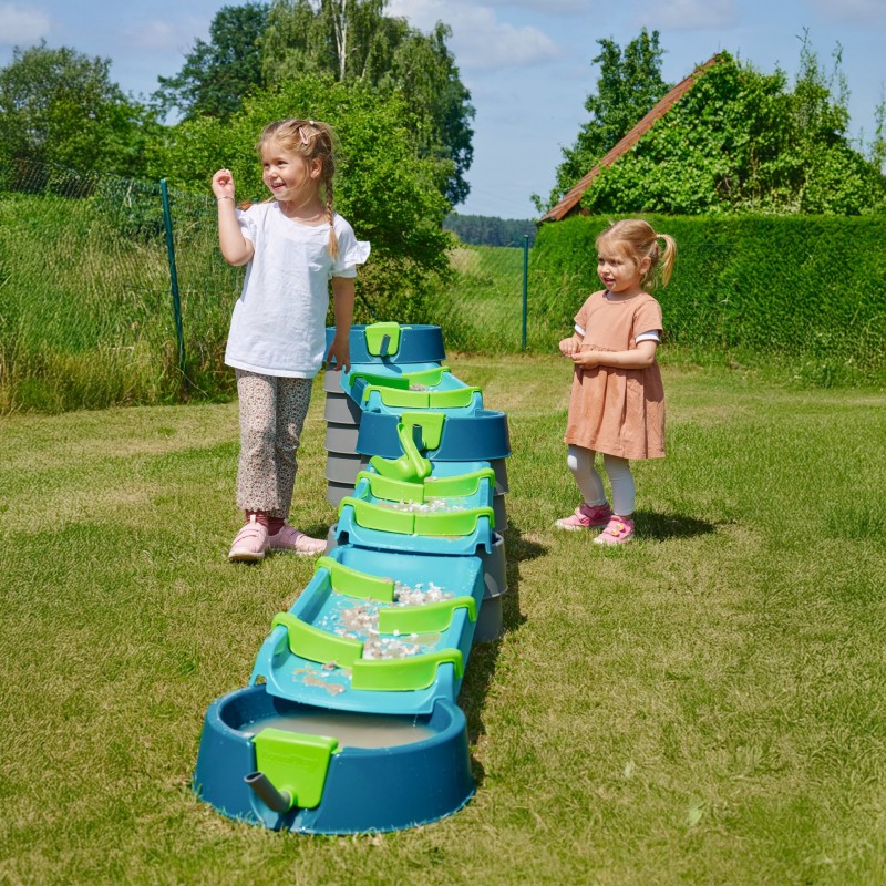 BIG AquaPlay Vodná dráha AdventureLand – 35-dielna súprava s horskou vežou a vodopádom