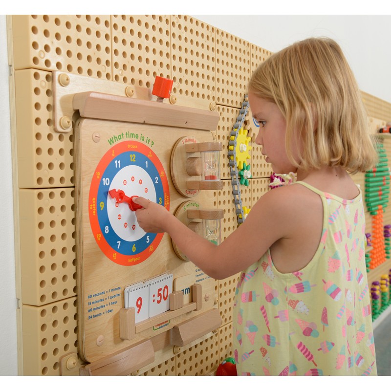 Masterkidz Nástenná edukačná tabuľa Hodiny Flex – Naučte sa čas hravo a efektívne