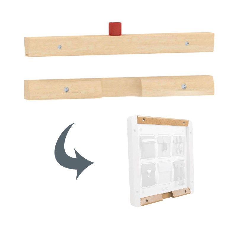 MASTERKIDZ Górna i Dolna Belka do Montażu 1 Tablicy Edukacyjnej Flex