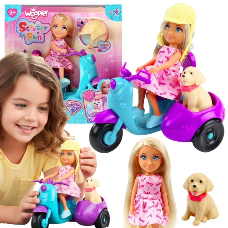 WOOPIE Laleczka na Skuterze z Pieskiem