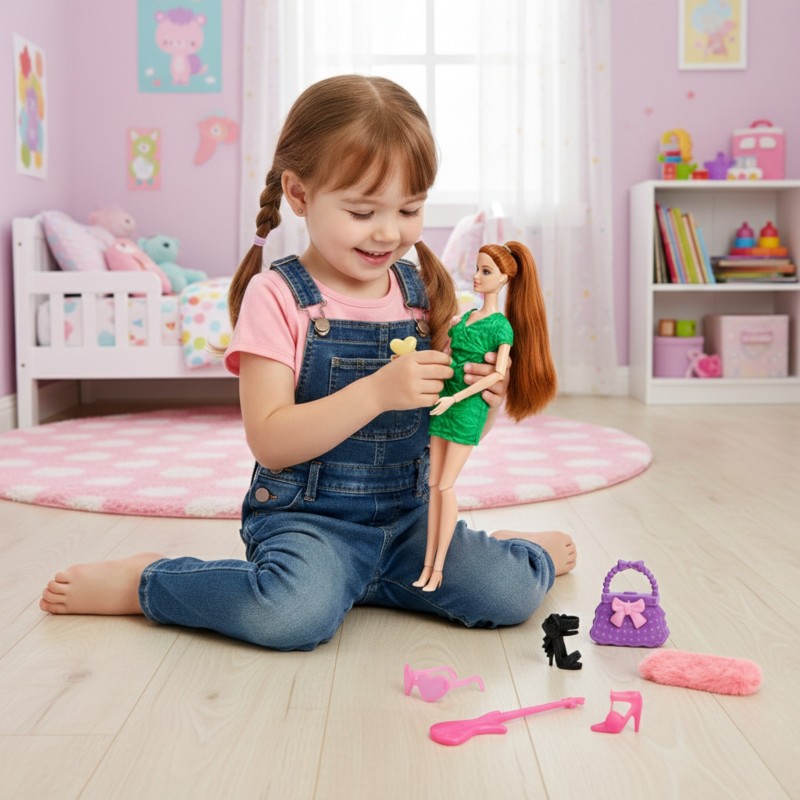 WOOPIE ROYAL Lalka Emi 30 cm - 12 Ukrytych Niespodzianek + Ubranka i Dodatki