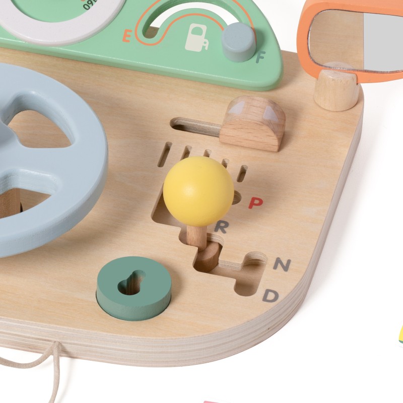 CLASSIC WORLD Drewniana Tablica Manipulacyjna Wielofunkcyjna Kierownica Motoryczna