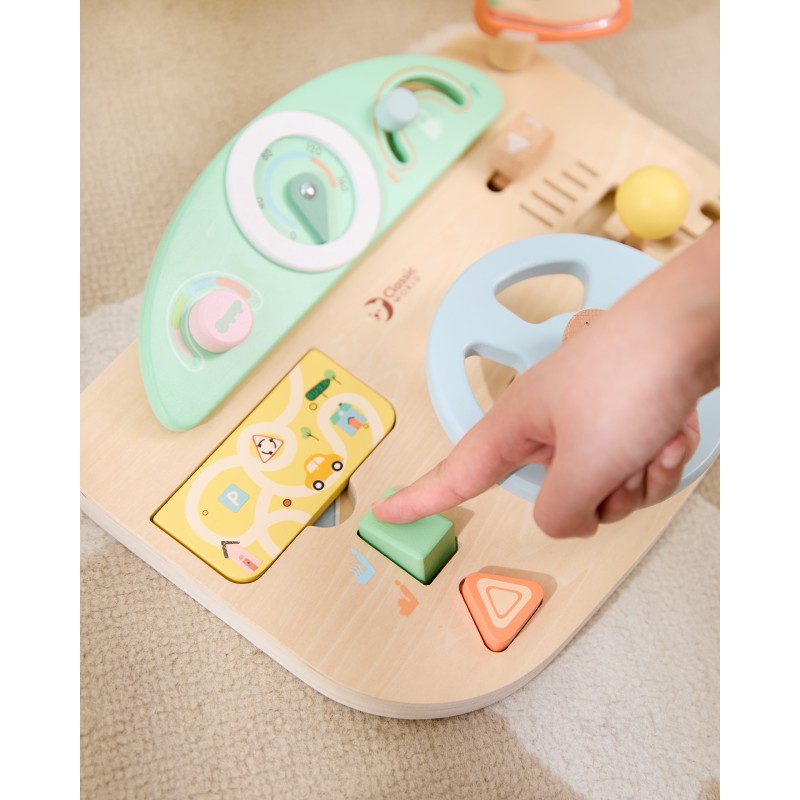 CLASSIC WORLD Drewniana Tablica Manipulacyjna Wielofunkcyjna Kierownica Motoryczna