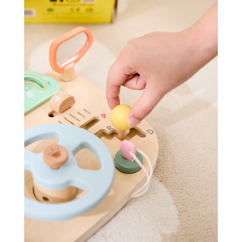 CLASSIC WORLD Drewniana Tablica Manipulacyjna Wielofunkcyjna Kierownica Motoryczna