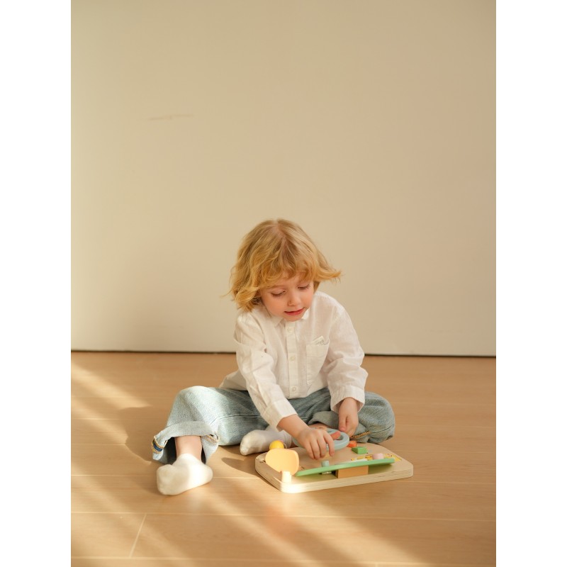 CLASSIC WORLD Drewniana Tablica Manipulacyjna Wielofunkcyjna Kierownica Motoryczna