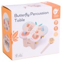 CLASSIC WORLD Wbijak Pastelowy Motylek Montessori z Młoteczkiem 8el.