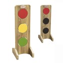 CLASSIC WORLD EDU Drewniany Sygnalizator Świetlny XXL