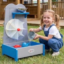 CLASSIC WORLD EDU Drewniane Koło Wodne Młyn Edukacyjna Zabawka Ogrodowa