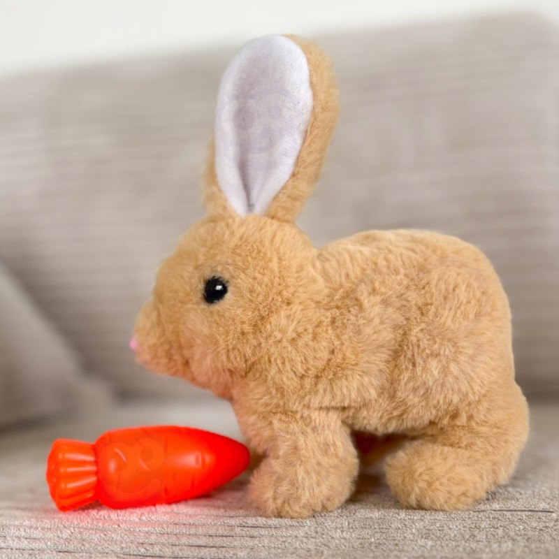 WOOPIE Króliczek Interaktywny Pluszak z Marchewką Beżowy