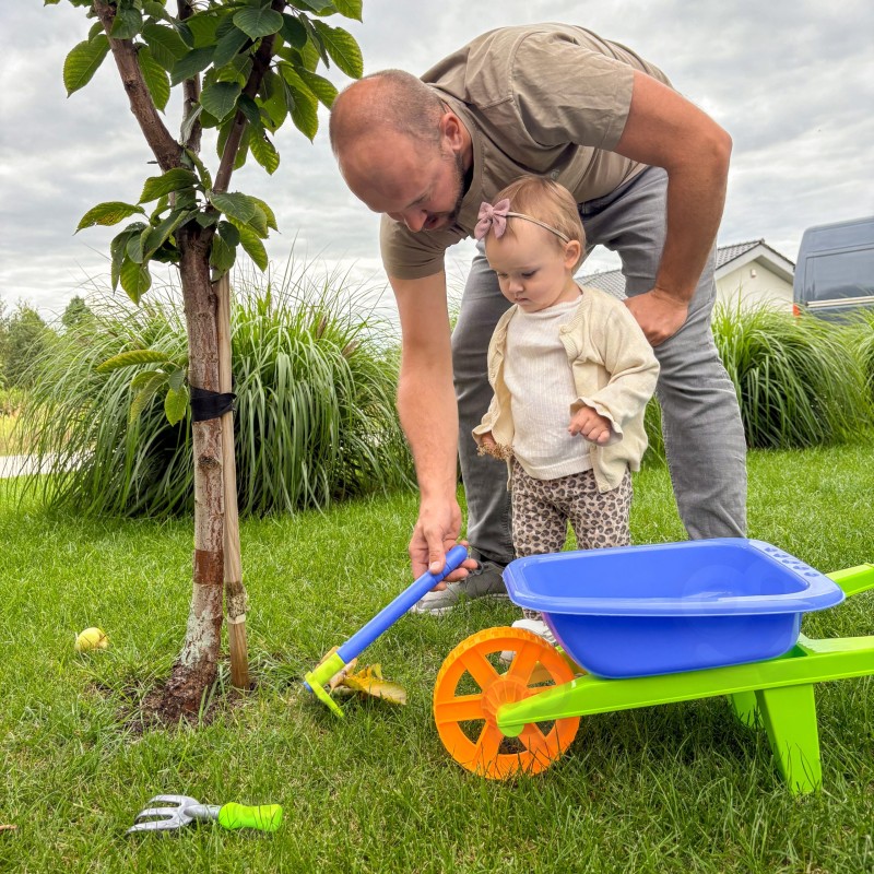 WOOPIE Taczka Ogrodowa Zestaw Małego Ogrodnika 13el.